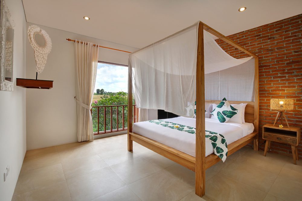 Villa Subak minimalist style on its bedroom