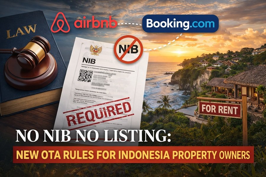 New OTA Rules Indonesia: Property Listings Must Have NIB in 2026