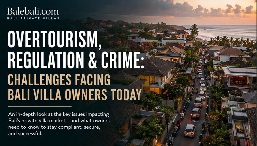 Overtourism, Regulation & Crime: Bali Villa Owners Facing New Challenges